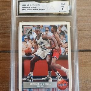 🔥Shaquille O'Neal '92 Upper Deck Rookie NM 7 GMA grade basketball card